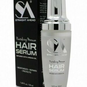 Straight Ahead Revitalizing Moroccan Hair Serum - Silver/White